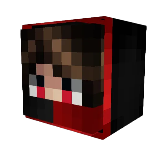Railrunner14 Minecraft avatar head, 3D render