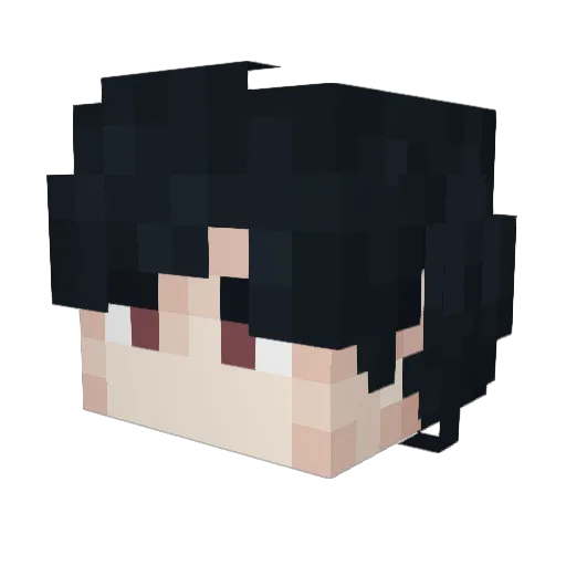 RailynnN Minecraft avatar head, 3D render