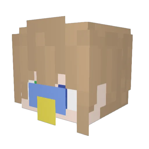 Raimaru0814 Minecraft avatar head, 3D render