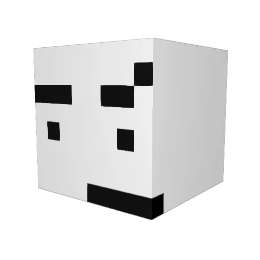 Raimonrush Minecraft avatar head, 3D render