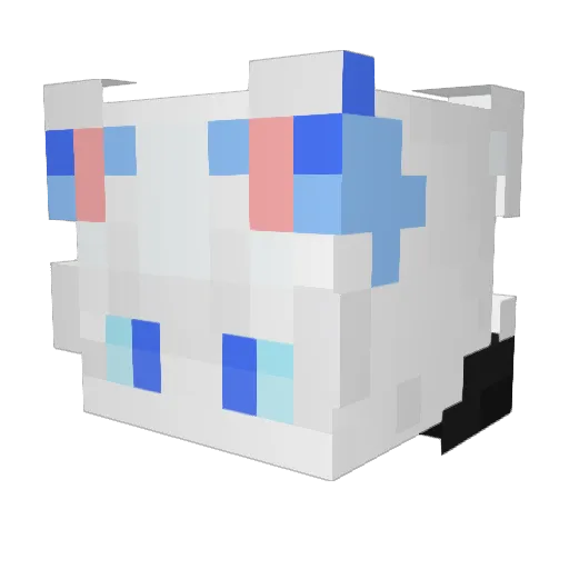 Rain036 Minecraft avatar head, 3D render