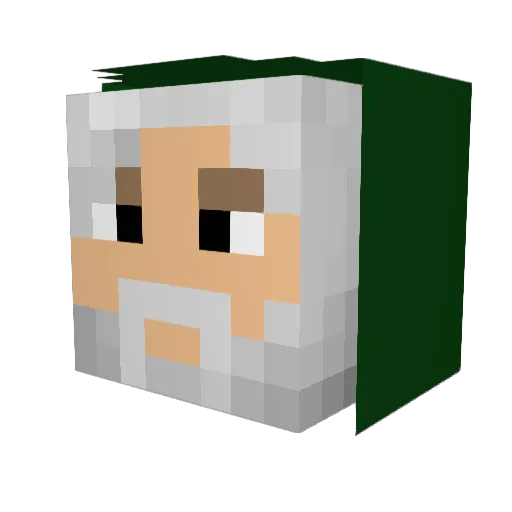 Rain519 Minecraft avatar head, 3D render