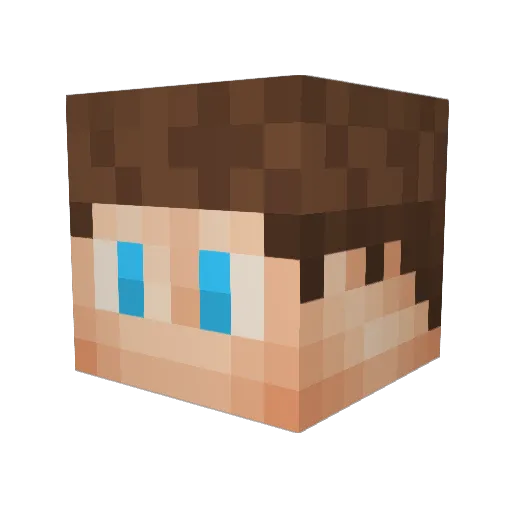 RainBlob Minecraft avatar head, 3D render