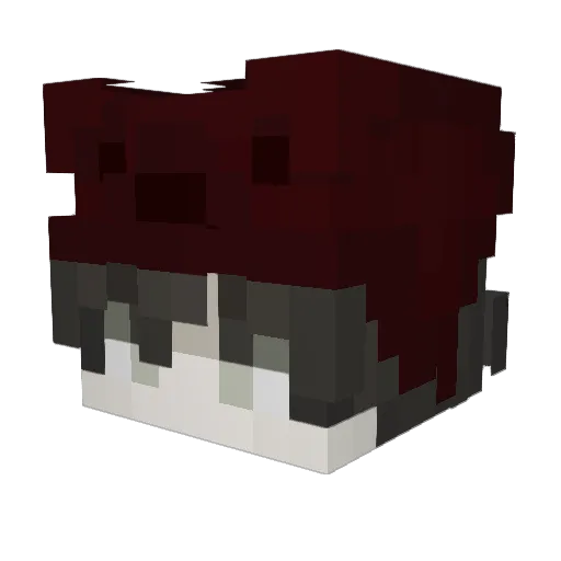 RainDX Minecraft avatar head, 3D render
