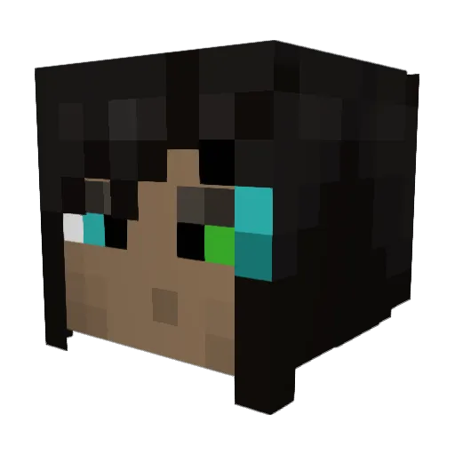RainDrift Minecraft avatar head, 3D render