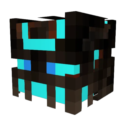 RainFaIl Minecraft avatar head, 3D render