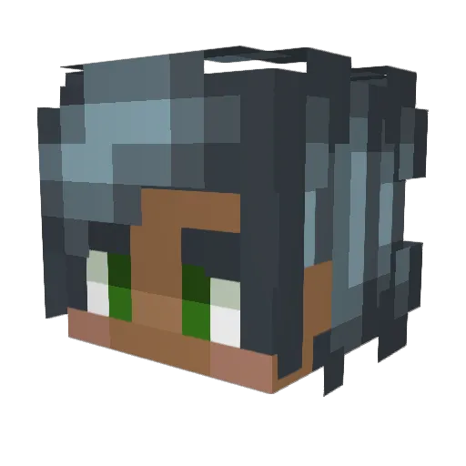 RainFlower1253 Minecraft avatar head, 3D render