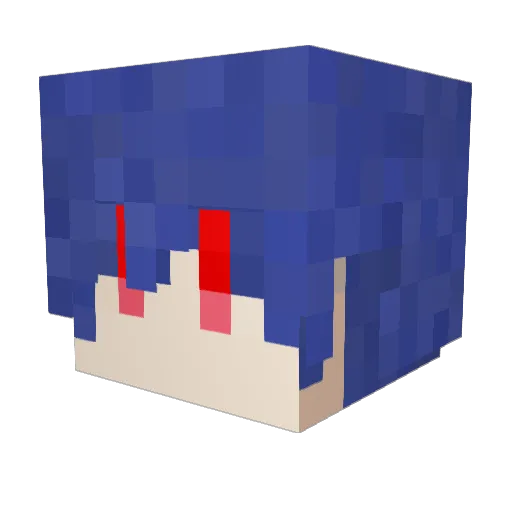 RainGod_alone Minecraft avatar head, 3D render