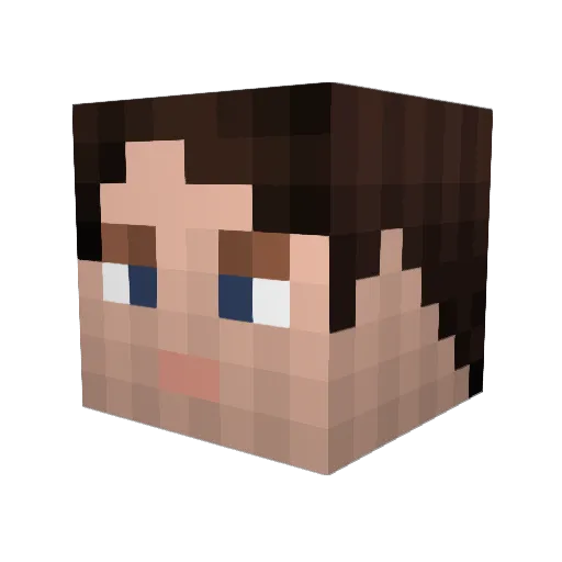 RainJem Minecraft avatar head, 3D render