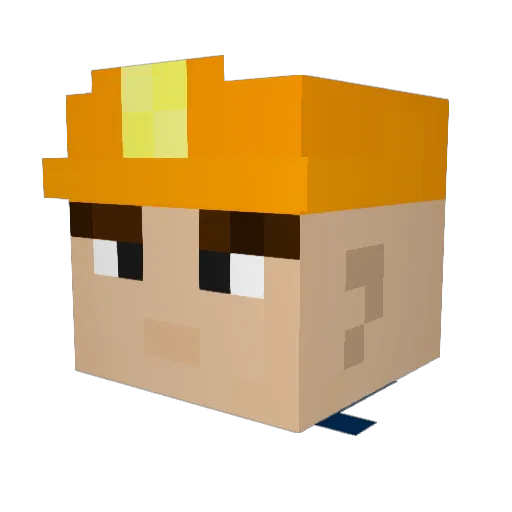 RainKohl Minecraft avatar head, 3D render