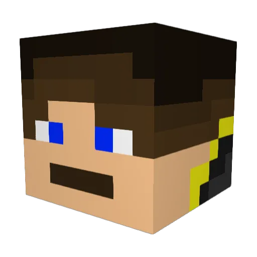 RainS7orm Minecraft avatar head, 3D render