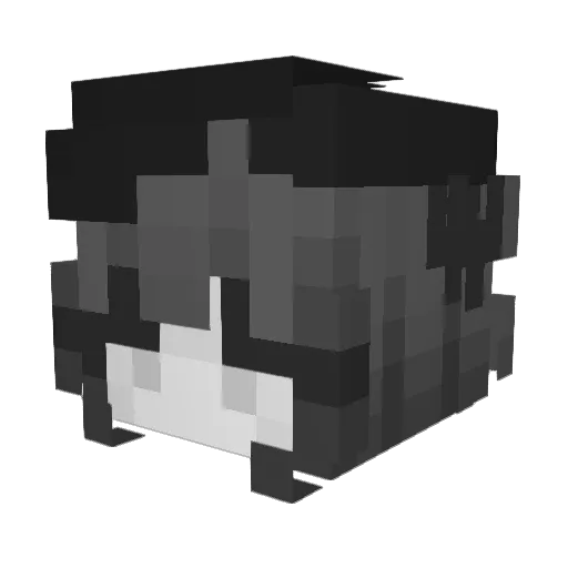 RainSakuray Minecraft avatar head, 3D render