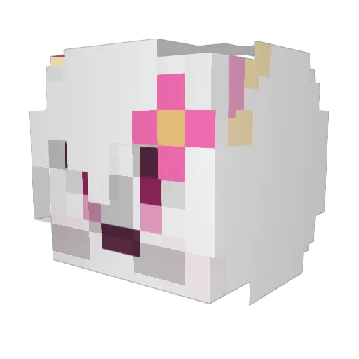 RainXYZ Minecraft avatar head, 3D render