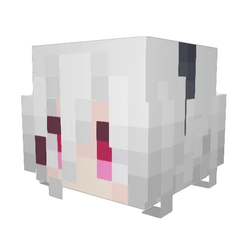RainYuHan Minecraft avatar head, 3D render