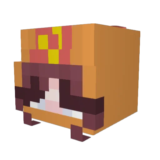 Rain_10AT Minecraft avatar head, 3D render