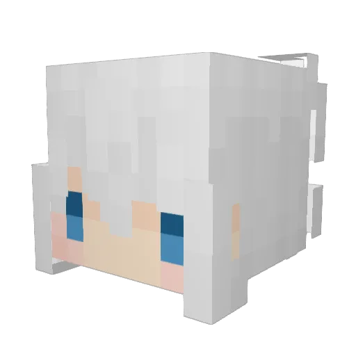 Rain_Chill Minecraft avatar head, 3D render