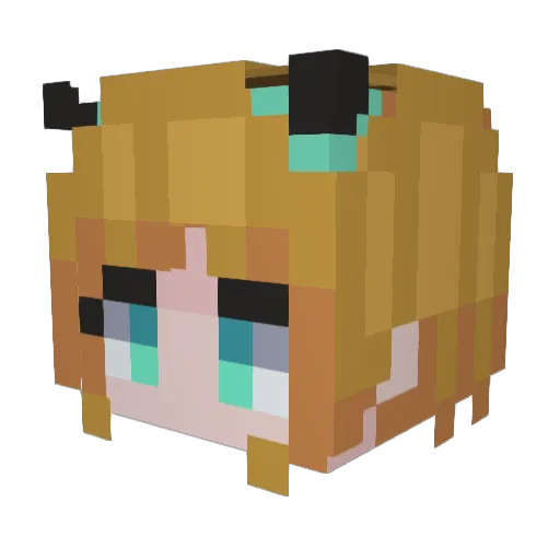 Rain_Grace Minecraft avatar head, 3D render