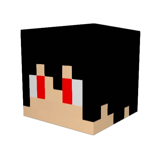 Rain_oc Minecraft avatar head, 3D render