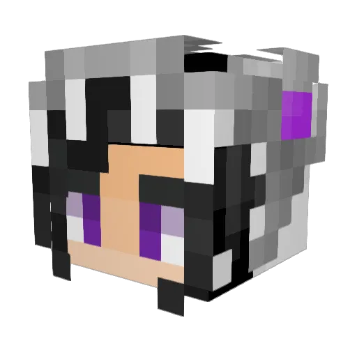 RainaJasmine Minecraft avatar head, 3D render