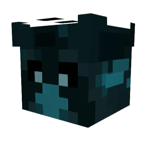 RainbWo1f Minecraft avatar head, 3D render