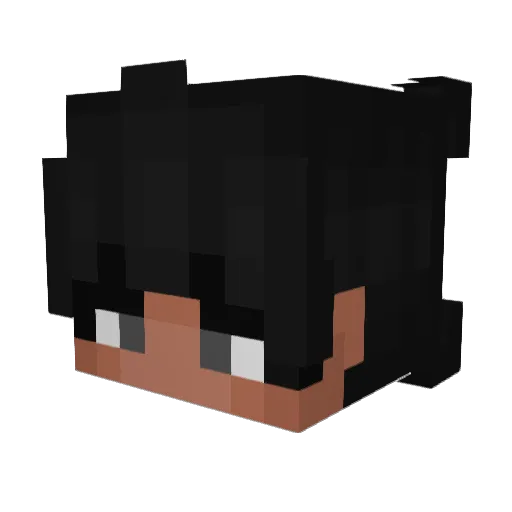 Rainbow6Siege Minecraft avatar head, 3D render