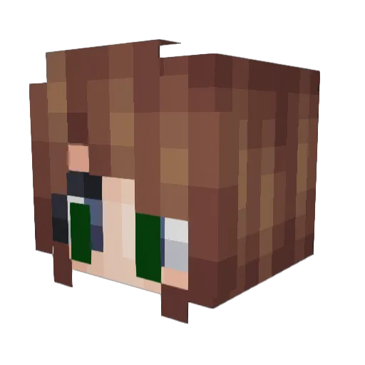 RainbowCakeLove Minecraft avatar head, 3D render