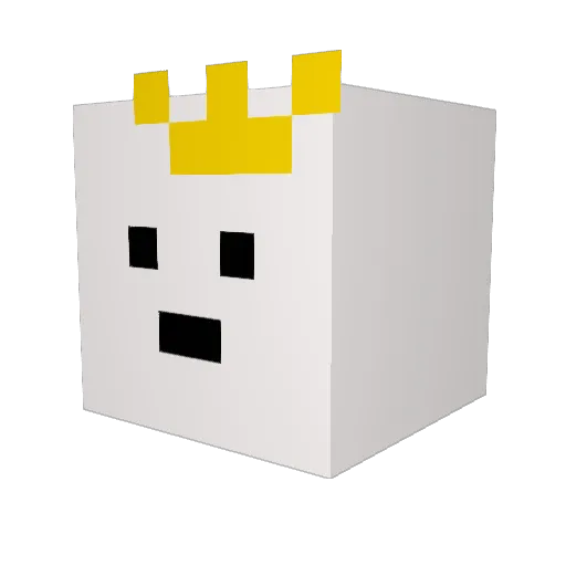RainbowCondy Minecraft avatar head, 3D render