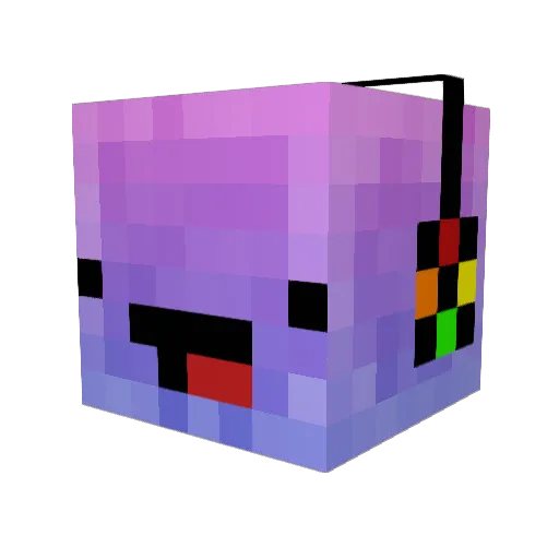 RainbowCrafter18 Minecraft avatar head, 3D render