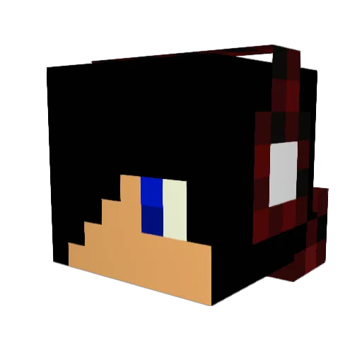 RainbowD1337 Minecraft avatar head, 3D render