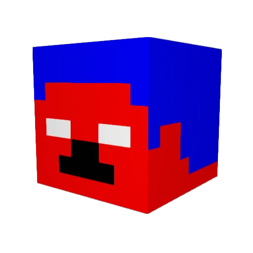 RainbowDashFilip Minecraft avatar head, 3D render