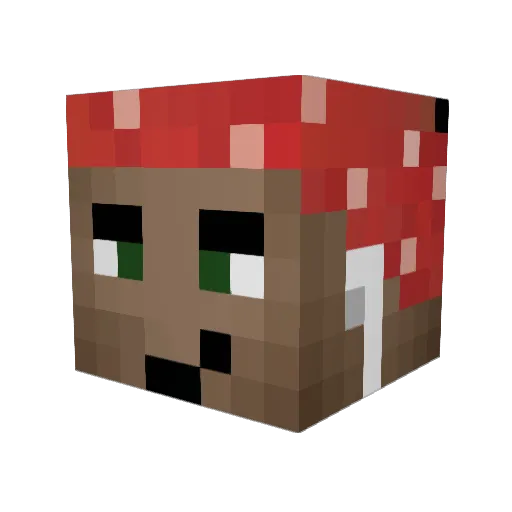 RainbowDriveInn Minecraft avatar head, 3D render