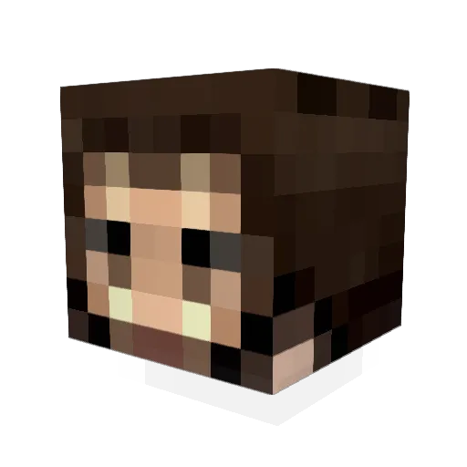RainbowFlag Minecraft avatar head, 3D render