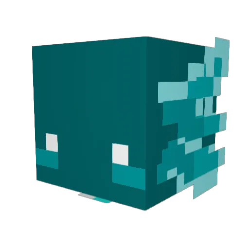 RainbowGurlsPD Minecraft avatar head, 3D render