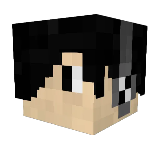 RainbowPancakes Minecraft avatar head, 3D render