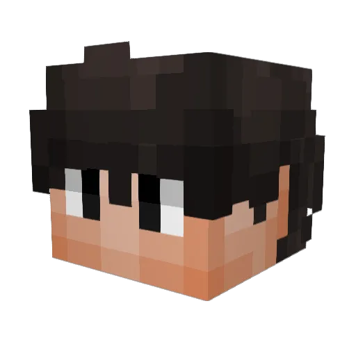 RainbowShadow99 Minecraft avatar head, 3D render