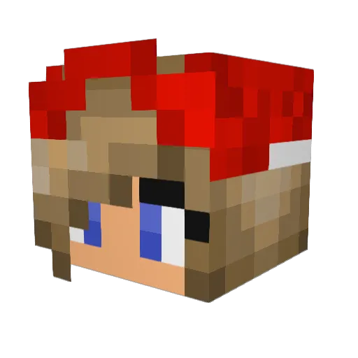 RainbowSunflower Minecraft avatar head, 3D render