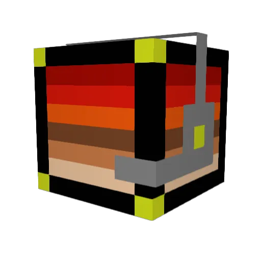 Rainbow_7676 Minecraft avatar head, 3D render