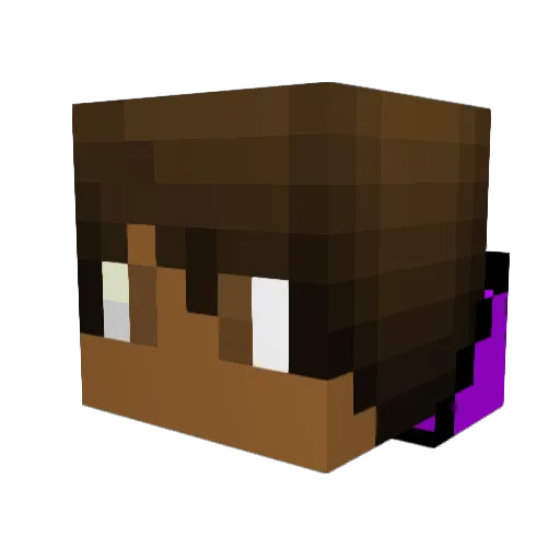 Rainbow_Boogie Minecraft avatar head, 3D render