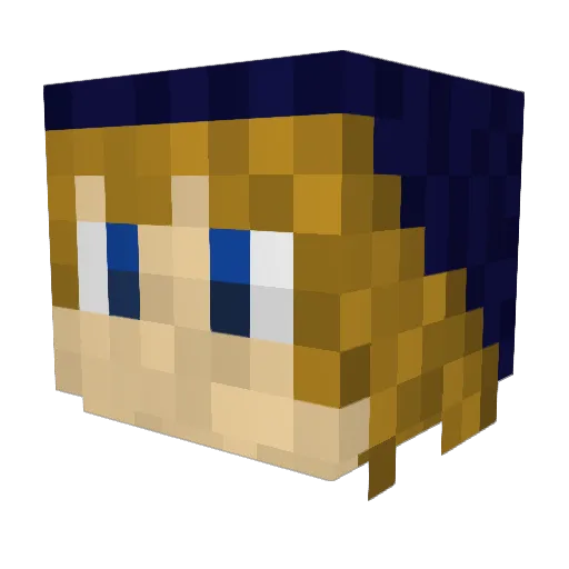 Rainbow_Dash05 Minecraft avatar head, 3D render