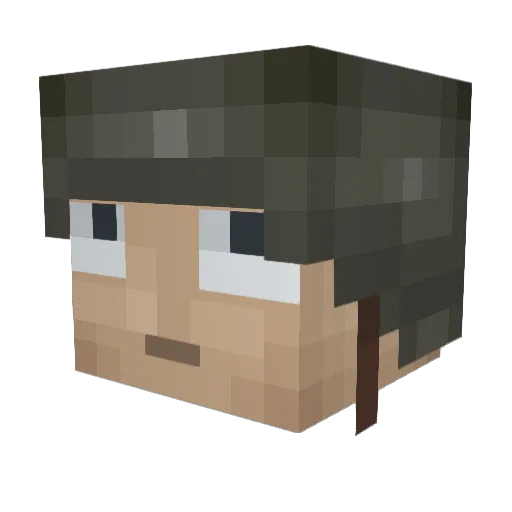 Rainbow_Legend_7 Minecraft avatar head, 3D render