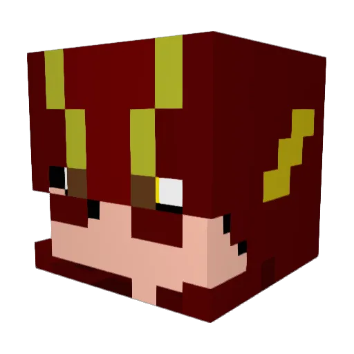 Rainbowboy366 Minecraft avatar head, 3D render