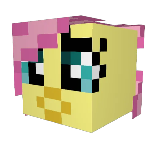 Rainbowdash9095 Minecraft avatar head, 3D render