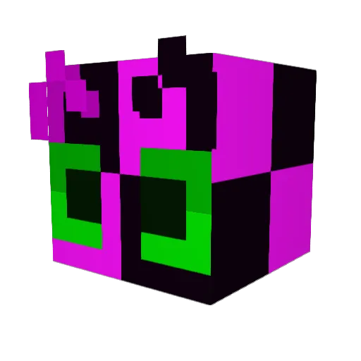 Rainbows_Stars Minecraft avatar head, 3D render