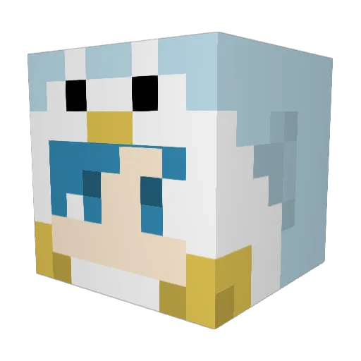 Raincrad5802 Minecraft avatar head, 3D render