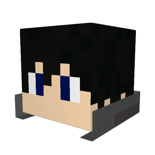Raindew56 Minecraft avatar head, 3D render