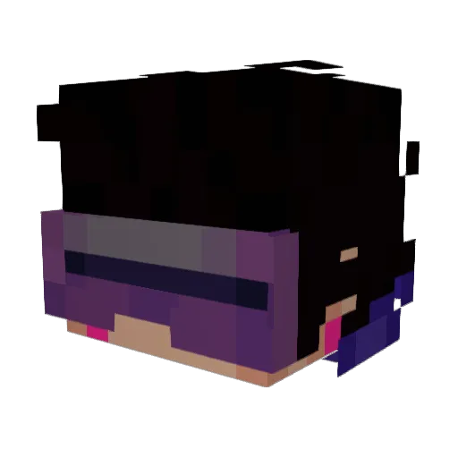 Raindrop125 Minecraft avatar head, 3D render