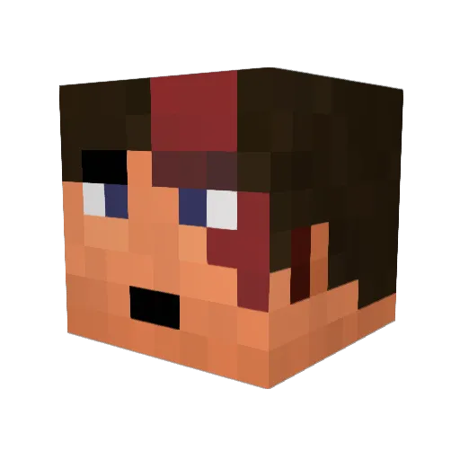 RainerSkill Minecraft avatar head, 3D render