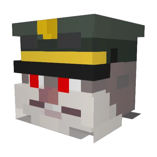 Rainerle69 Minecraft avatar head, 3D render