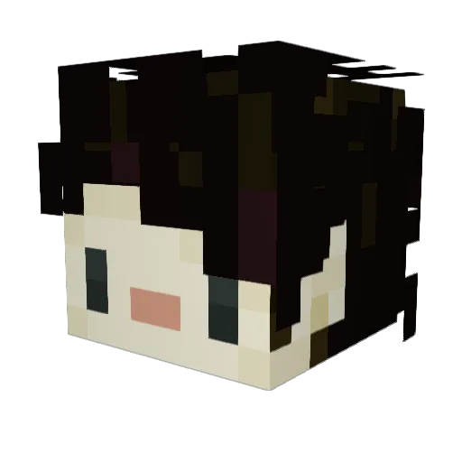 Rainey32 Minecraft avatar head, 3D render