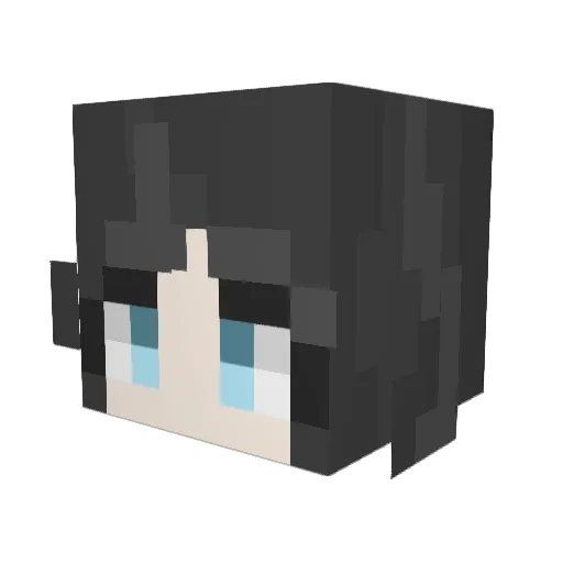 Raining775 Minecraft avatar head, 3D render